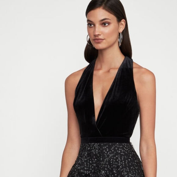 Runway; Bcbgmaxazria Metallic Tulle Skater Dress - Picture 2 of 7